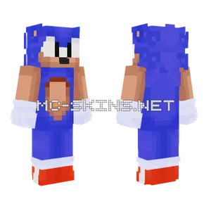 Sonic The Hedgehog Minecraft skin