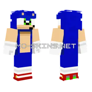 Sonic The Hedgehog Minecraft skin