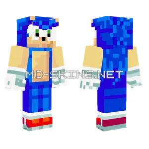 Sonic The Hedgehog Minecraft skin