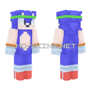 Sonic The Hedgehog Minecraft skin