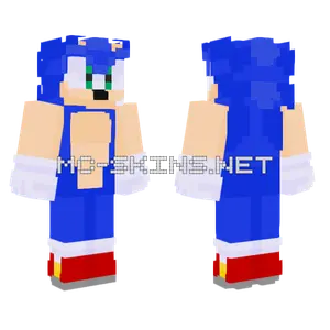 Sonic The Hedgehog Minecraft skin