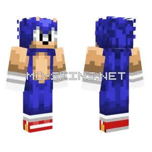 Sonic The Hedgehog Minecraft skin