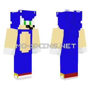 Sonic The Hedgehog My Style Minecraft skin