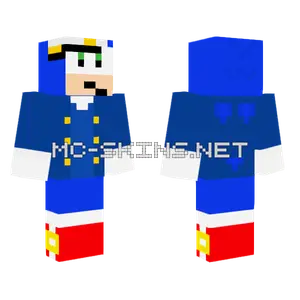 Sonic The Hedgehog V2 Minecraft skin