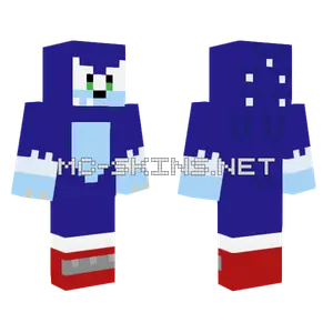 Sonic The Werehog Minecraft skin