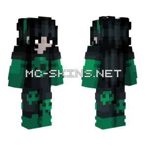 Soulseeker Green Skull Minecraft skin