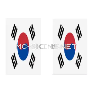 South Korea Flag cape, outside and lining
