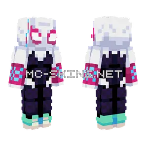 Spider Gwen Across Spider-Verse Minecraft skin