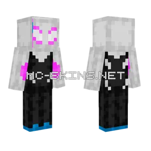 Spider Gwen Pink White Minecraft skin
