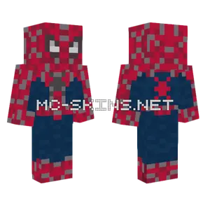 Spider-Man 2004 Webbed Suit Minecraft skin