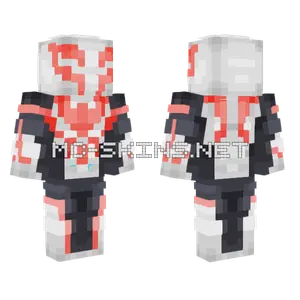 Spider-Man 2099 White Suit Minecraft skin