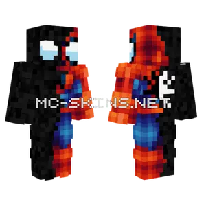 Spider-Man and Venom Minecraft skin