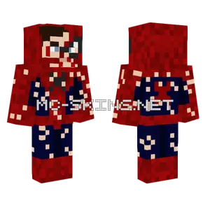 Spider-Man Battle Damaged Suit Minecraft skin