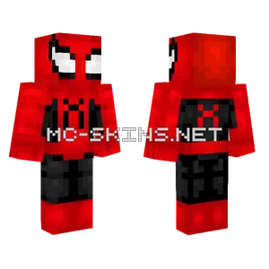 Spider-Man Black Red Skin Minecraft skin