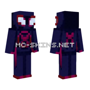 Spider Man Miles Morales Minecraft skin