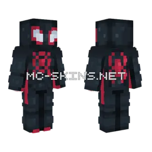 Spider-Man Miles Morales Minecraft skin