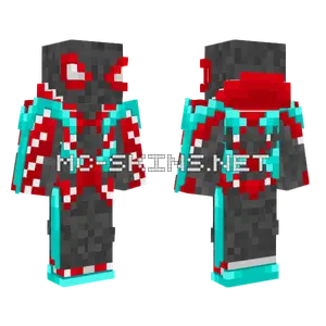 Spider-Man Miles Morales Evolved Suit Minecraft skin