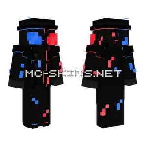 Spider-Man Noir Glitch Minecraft skin