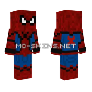 Spider-Man Stark Suit Minecraft skin