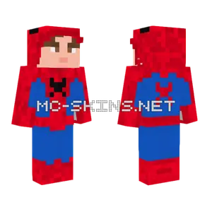 Spider-Man With Mask Up Minecraft skin