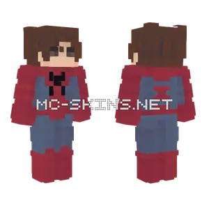 Spider Man Without Mask Minecraft skin