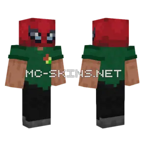 Spiderman Mask Minecraft skin