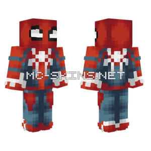 Spiderman Playstation Skin Minecraft skin