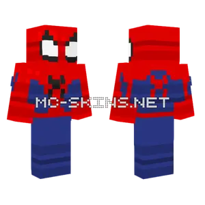 Spiderman Striping Shading Minecraft skin