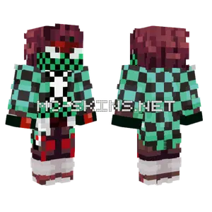 Spiderman Tanjiro Minecraft skin