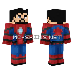 Spiderman Tony Minecraft skin
