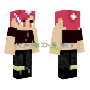Splatoon Octoling Agent 8 Minecraft skin