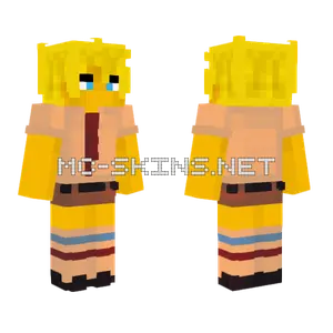 Spongebob Outfit Costume Minecraft skin