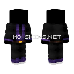 Spooky Black Purple Suit Minecraft skin