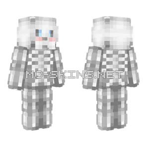 Spooky Cute Skeleton Minecraft skin