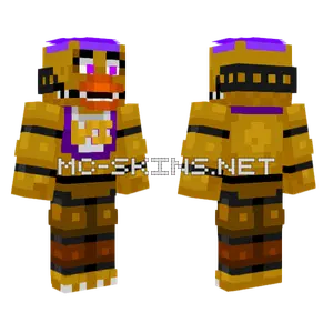 Spring Chica With Hat Minecraft skin