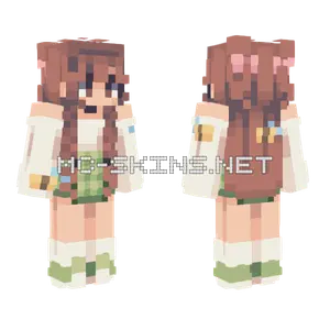 Spring Time Bee Girl Minecraft skin