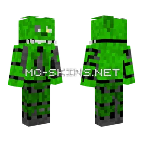 Springtrap Green Skin Minecraft skin