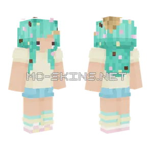 Sprinkle Girl Minecraft skin