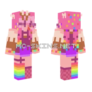 Sprinkles Birthday Collab Minecraft skin