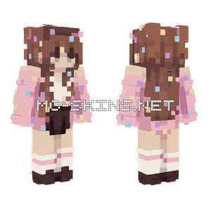 Sprinkles Girl Minecraft skin