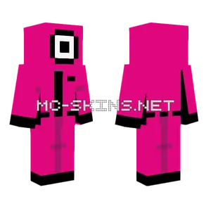 Squid Game Pink Guard Minecraft skin