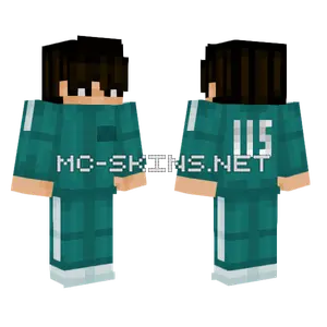 Squid Game Player 115 Minecraft skin