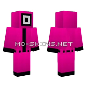 Squid Game Square Guard Minecraft skin