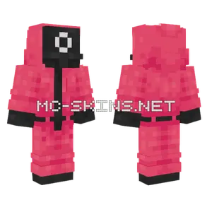 Squid Games Pink Soldier Minecraft skin