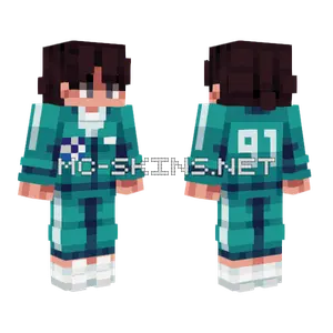 Squid Games Player O Minecraft skin