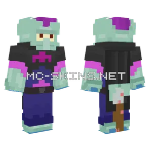 Squidward Mortis Sitting On Shovel Minecraft skin