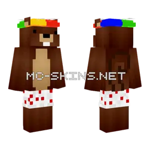 Squirrel Cursed Minecraft skin