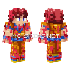 SSJ God Goku With Aura Minecraft skin