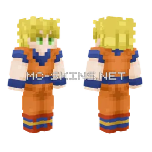 SSJ Goku Minecraft skin