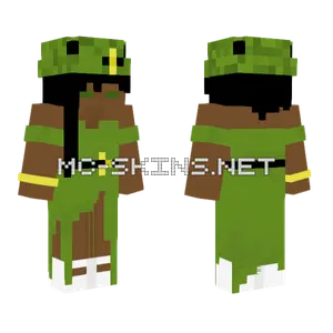 St Patricks Day Black Female Minecraft skin